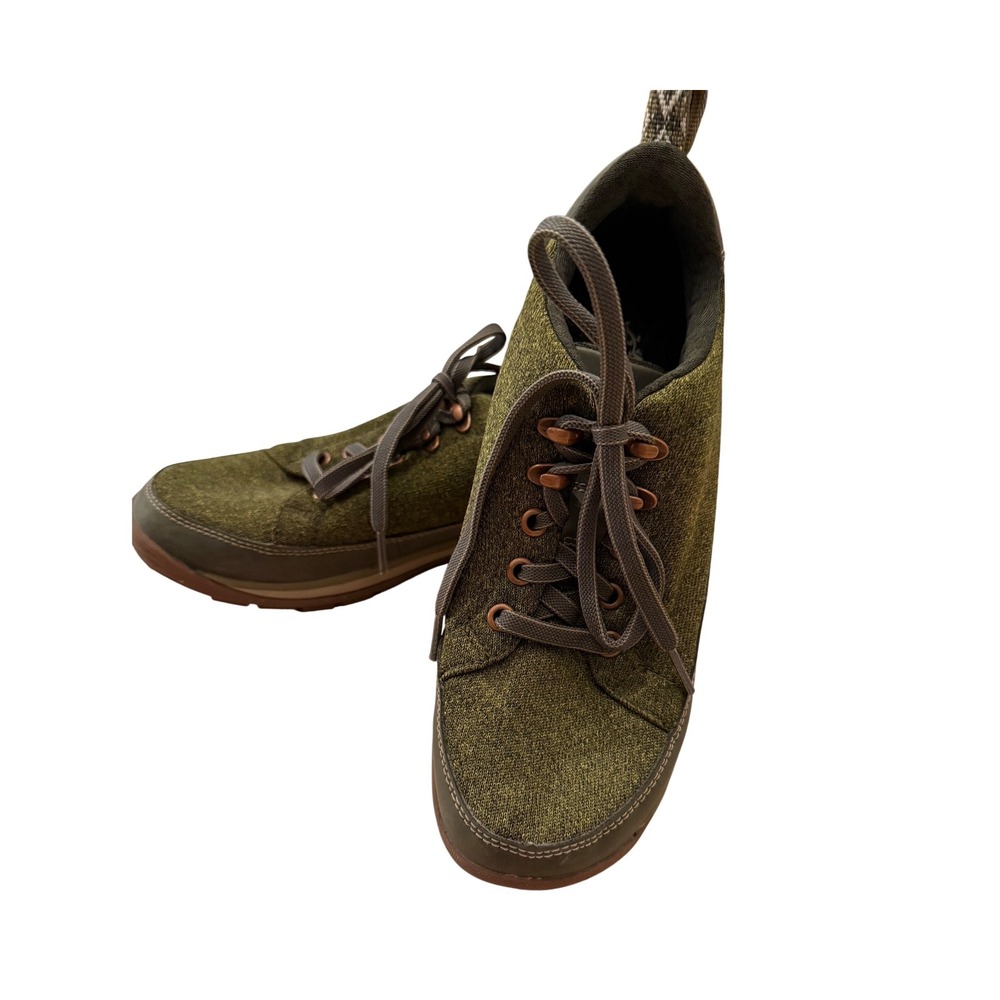 Chaco Women's Green Textile Lace Up Casual Outdoor Fashion‎ Sneakers Shoes
